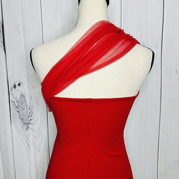 Lucy in the Sky Mini Dress Sz S Red Cocktail Party Night Out - Picture 7 of 8